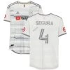 Fanatics LAFC Eddie Segura Autographed Game Used #4 White Jersey FA -Signature Souvenir Shop 11 400x@2x