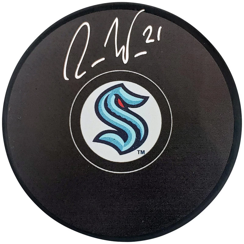 Alex Wennberg Autographed Official Seattle Kraken Logo Hockey Puck Fanatics 3 Alex Wennberg Autographed Official Seattle Kraken Logo Hockey Puck Fanatics