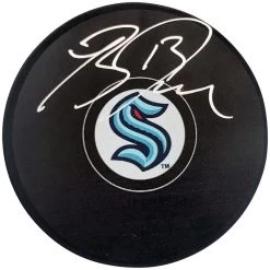 Brandon Tanev Autographed Official Seattle Kraken Logo Hockey Puck Fanatics