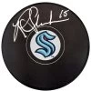 Riley Sheahan Autographed Official Seattle Kraken Logo Hockey Puck Fanatics