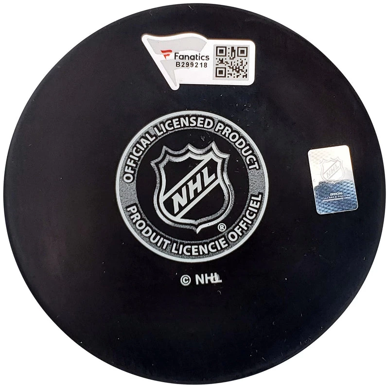 Riley Sheahan Autographed Official Seattle Kraken Logo Hockey Puck Fanatics 4 Riley Sheahan Autographed Official Seattle Kraken Logo Hockey Puck Fanatics - Image 2