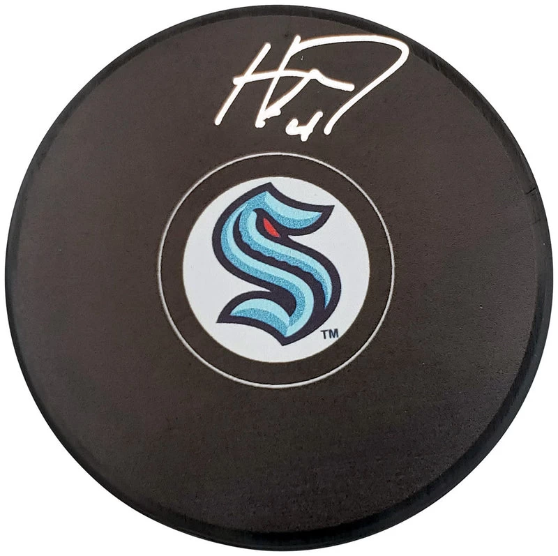 Haydn Fleury Autographed Official Seattle Kraken Logo Hockey Puck Fanatics 3 Haydn Fleury Autographed Official Seattle Kraken Logo Hockey Puck Fanatics