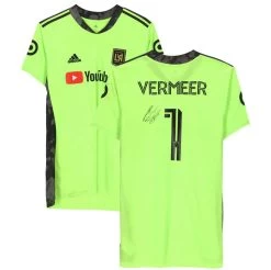 Fanatics LAFC Kenneth Vermeer Autographed Game Used #1 Green Jersey FA