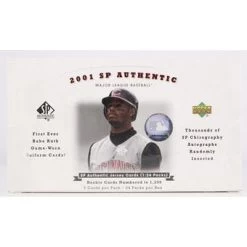 2001 Upper Deck SP Authentic Baseball Hobby Box