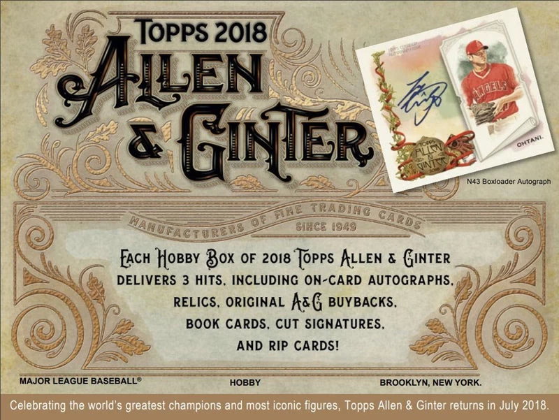 2018 Topps Allen & Ginter Baseball Hobby Box 4 2018 Topps Allen & Ginter Baseball Hobby Box - Image 2