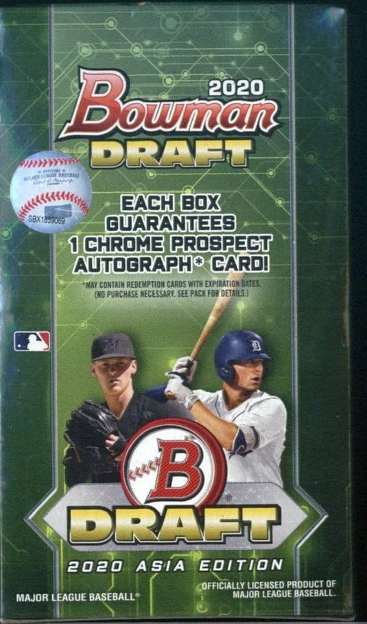 2020 Bowman Draft Asia Edition Baseball Hobby Box 3 2020 Bowman Draft Asia Edition Baseball Hobby Box