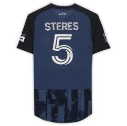 Fanatics LA Galaxy Daniel Steres Autographed Game Used #5 Blue Jersey FA