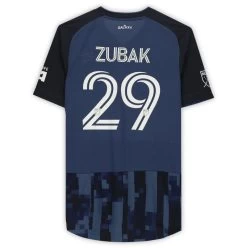 Fanatics LA Galaxy Ethan Zubak Autographed Game Used #29 Blue Jersey FA