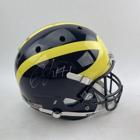 Devin Funchess Autographed Full Size Replica Michigan Helmet COA