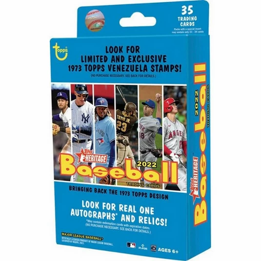 2022 Topps Heritage MLB Baseball Hanger Box 3 2022 Topps Heritage MLB Baseball Hanger Box
