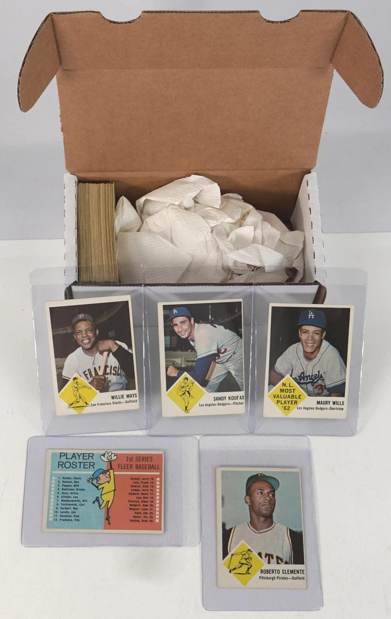 1963 Fleer Baseball Complete Trading Card Set (67) VG-EX 3 1963 Fleer Baseball Complete Trading Card Set (67) VG-EX