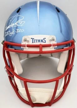 Derrick Henry Autographed Tennessee Titans Flash Blue Full Size Authentic NFL Speed Helmet W/ "2027 Yds-2020" Inscription -Signature Souvenir Shop 9 22 21 1095 99333.1632357938 400x@2x