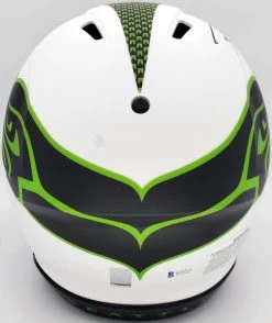 Russell Wilson Autographed Seattle Seahawks White Lunar Eclipse Full Size Authentic NFL Speed Helmet Beckett -Signature Souvenir Shop FS St 1193 03374.1624559896 400x@2x