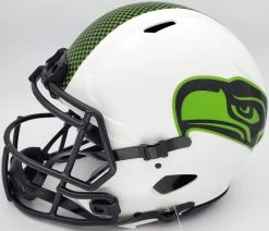Russell Wilson Autographed Seattle Seahawks White Lunar Eclipse Full Size Authentic NFL Speed Helmet Beckett -Signature Souvenir Shop FS St 1194 63725.1624559896 400x@2x