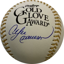 Andre Dawson Autographed Rawlings Gold Glove Official Baseball Beckett