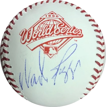 Wade Boggs Autographed 1996 World Series Official Major League Baseball JSA 3 Wade Boggs Autographed 1996 World Series Official Major League Baseball JSA