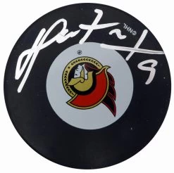 Martin Havlat Autographed Ottawa Senators Hockey Puck Beckett