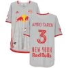 Fanatics New York Red Bulls Amro Tarek Autographed Game Used #3 Gray Jersey FA -Signature Souvenir Shop amro 400x@2x