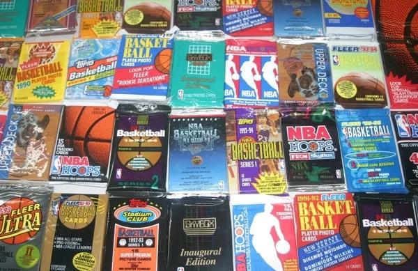 100 Unopened Vintage NBA Basketball Cards In Original Packs 3 100 Unopened Vintage NBA Basketball Cards In Original Packs