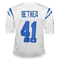 Antoine Bethea Autographed Indianapolis Colts White Football NFL Jersey JSA