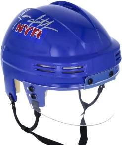 Fanatics Brian Leetch New York Rangers Autographed Blue Mini Helmet