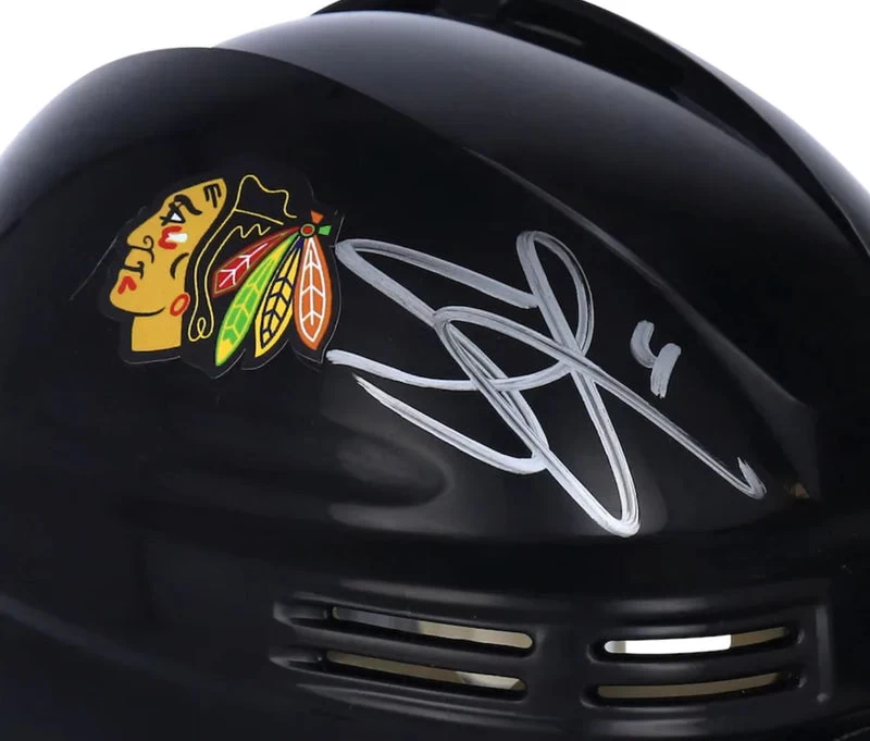Fanatics Seth Jones Chicago Blackhawks Autographed Black Mini Helmet 3 Fanatics Seth Jones Chicago Blackhawks Autographed Black Mini Helmet - Image 2