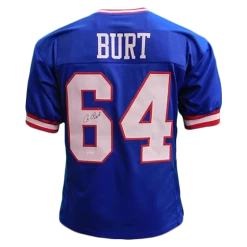Jim Burt Autographed New York Giants Football NFL Jersey JSA