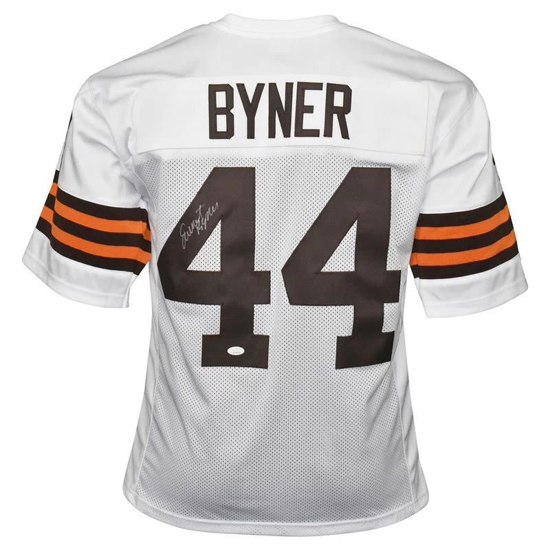 Earnest Byner Autographed Cleveland Browns Football NFL Jersey JSA 3 Earnest Byner Autographed Cleveland Browns Football NFL Jersey JSA