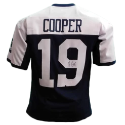 Amari Cooper Autographed Dallas Cowboys Football Thanksgiving Style NFL Jersey JSA