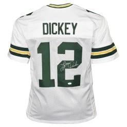 Lynn Dickey Autographed Green Bay Packers Football NFL Jersey Green JSA
