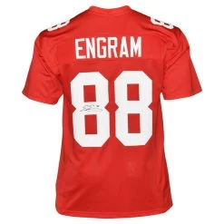 Evan Engram Autographed New York Giants Football Inverted Legend NFL Jersey JSA