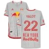 Fanatics New York Red Bulls Florian Valot Autographed Game Used #22 Gray Jersey FA -Signature Souvenir Shop fv 400x@2x