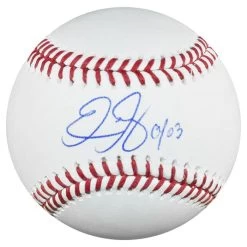 Eric Gagne Autographed Official Major League Baseball With CY 03 Inscription JSA