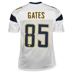 Antonio Gates Autographed White San Diego Chargers Football NFL Jersey Beckett