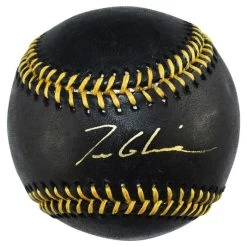 Tom Glavine Autographed Official MLB Black & Gold Baseball JSA