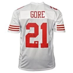 Frank Gore Autographed San Francisco 49ers Football NFL Jersey Beckett