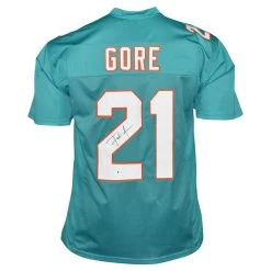 Frank Gore Autographed Miami Dolphins Football NFL Jersey Beckett