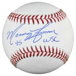 Marquis Grissom Autographed Official Major League Baseball With 95 WSC Inscription JSA