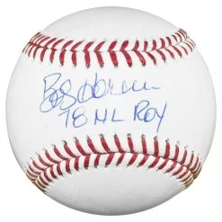 Bob Horner Autographed Official Major League Baseball With 78 NL ROY Inscription JSA