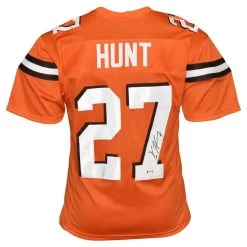 Kareem Hunt Autographed Cleveland Browns Football NFL Jersey PSA