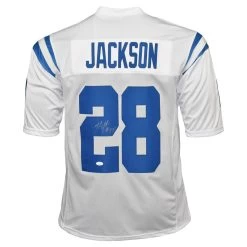 Marlin Jackson Autographed Indianapolis Colts Football NFL Jersey JSA