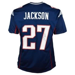 JC Jackson Autographed New England Patriots Football Jersey JSA