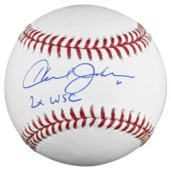 Howard Johnson Autographed Official Major League Baseball With 2x WSC Inscription JSA