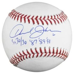 Howard Johnson Autographed Official Major League Baseball With 3x 30/30 Inscription JSA