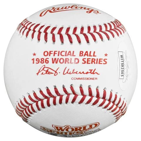 Howard Johnson Autographed Official MLB 1986 World Series Baseball With 86 WS Champ Inscription JSA 4 Howard Johnson Autographed Official MLB 1986 World Series Baseball With 86 WS Champ Inscription JSA - Image 2