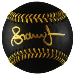 Andruw Jones Autographed Official MLB Black & Gold Baseball JSA