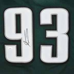 Jevon Kearse Autographed Philadelphia Eagles Football NFL Jersey JSA 4 Jevon Kearse Autographed Philadelphia Eagles Football NFL Jersey JSA - Image 2