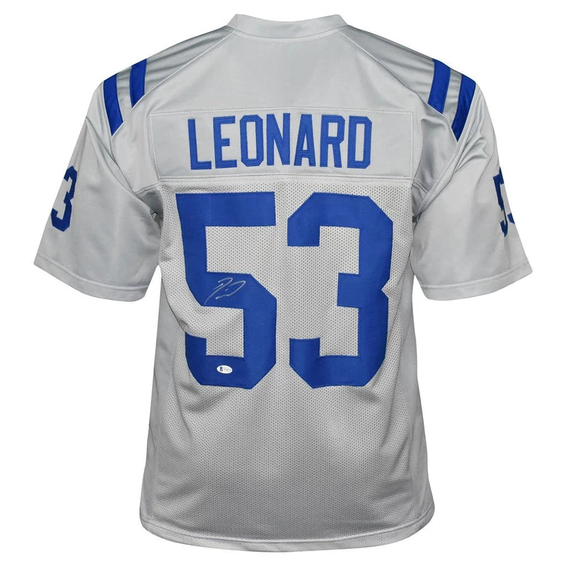 Darius Leonard Autographed Indianapolis Colts Football NFL Jersey JSA 3 Darius Leonard Autographed Indianapolis Colts Football NFL Jersey JSA