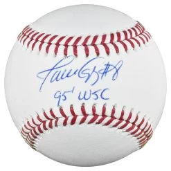 Javy Lopez Autographed Official Major League Baseball With 95 WSC Inscription JSA