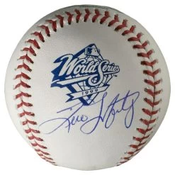 Tino Martinez Autographed Official Major League Baseball 1999 World Series Baseball PSA